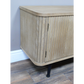 Scandi Style Ribbed Wood TV Cabinet