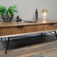 Retro Fir wood Coffee Table with Drawers