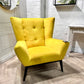 Fifty Five South Maiko Yellow Fabric Armchair