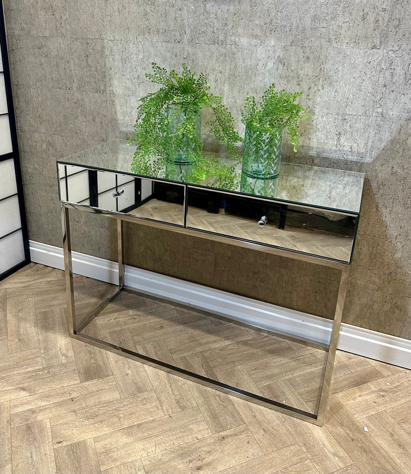 Claudia Mirrored Console Table by JD Williams