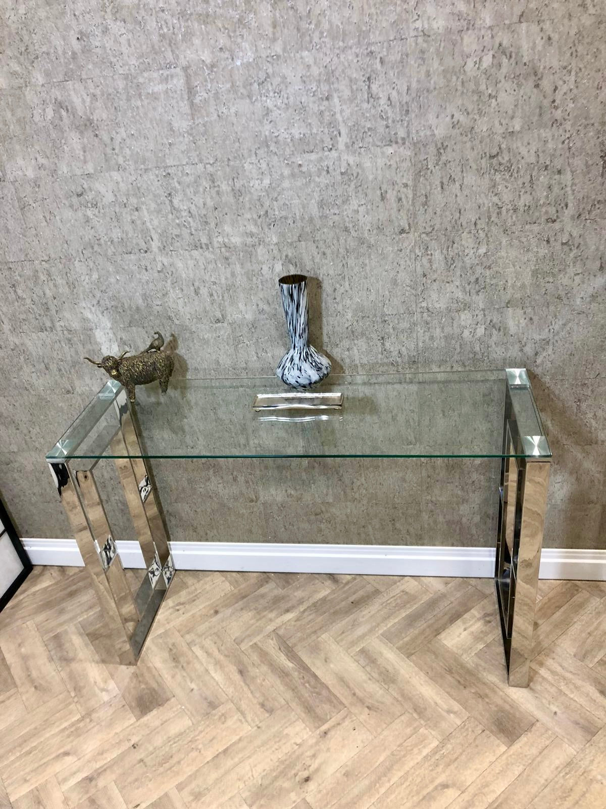 Native Home and Lifestyle Milano Silver Plated Console Table