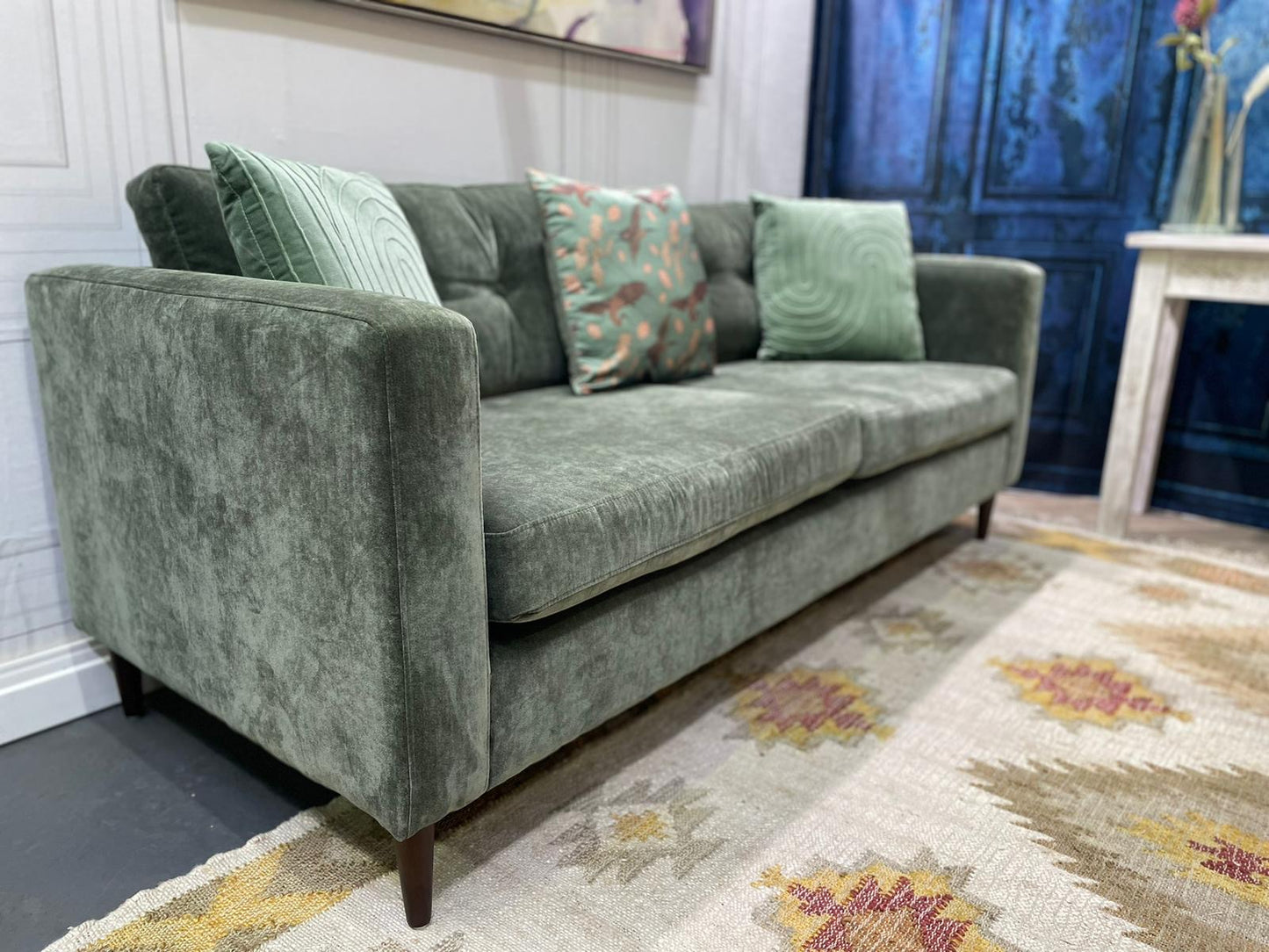 Hampstead 3 Seater Sofa in Forest Green By Perfected