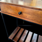 Storage Console in Dark Stained Acacia Wood