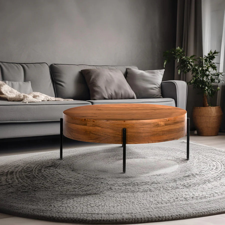 Solomon Acacia Wood Coffee Table