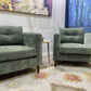 Hampstead 3 Seater Sofa in Forest Green By Perfected