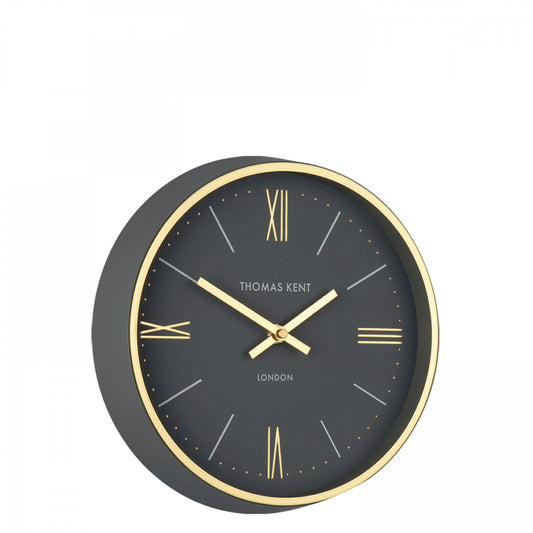 Thomas Kent Hampton Charcoal Small Wall Clock