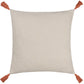 Furn Aquene Tufted Tasselled Cushion Natural/Brick