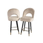 Astra Bar Stool in Cream Velvet (single)