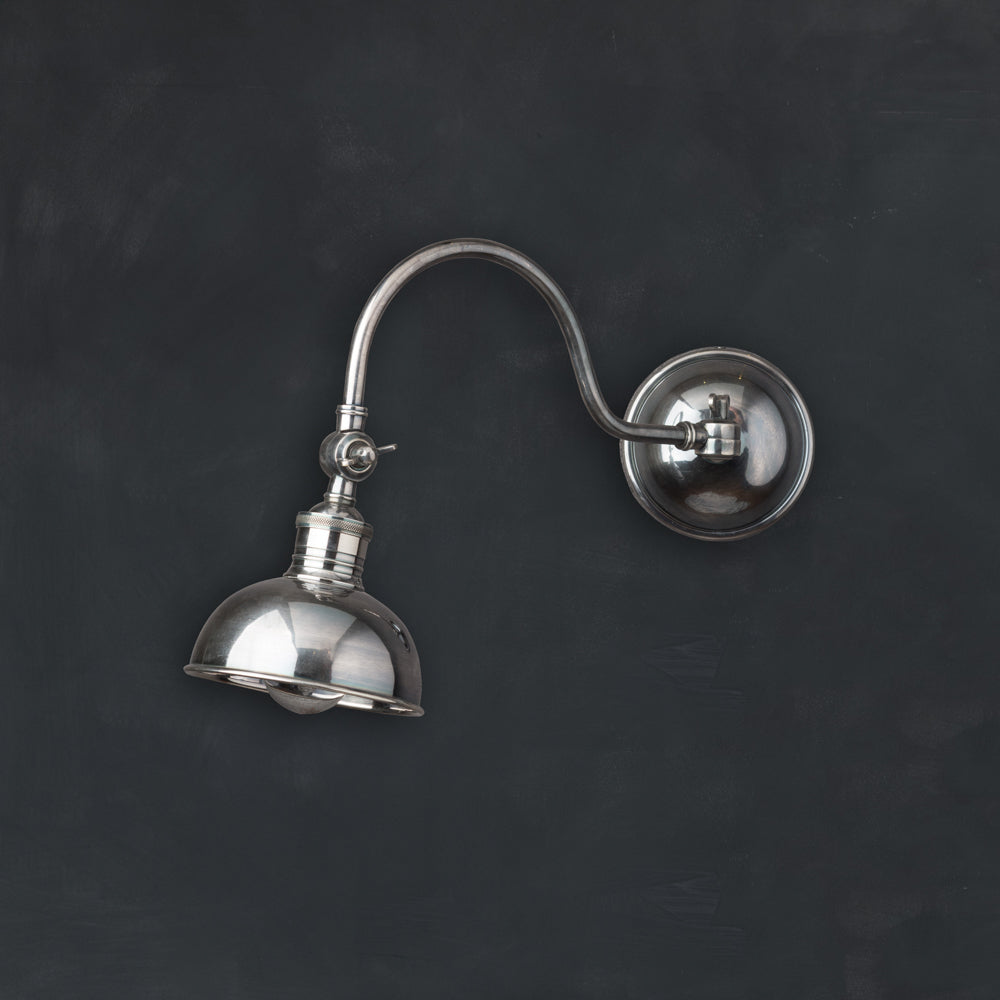 Antique Finish Adjustable Wall Light by Motta Living