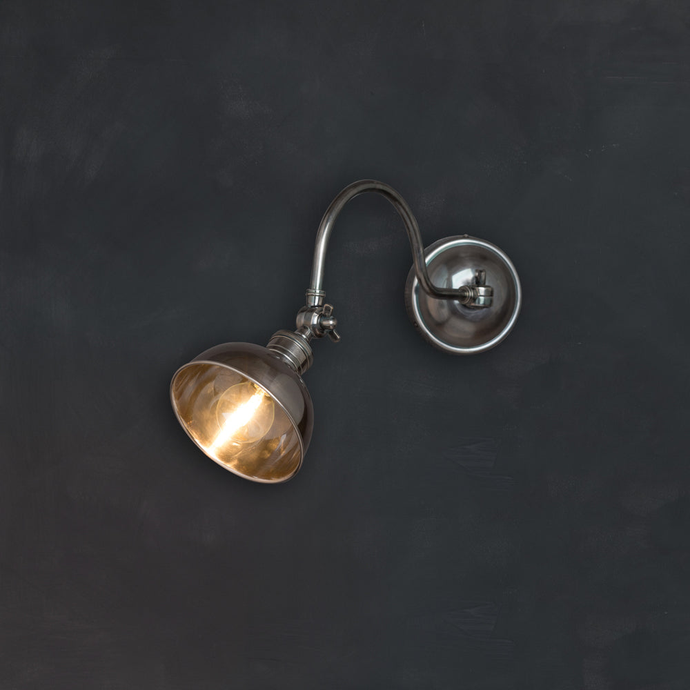 Antique Finish Adjustable Wall Light by Motta Living