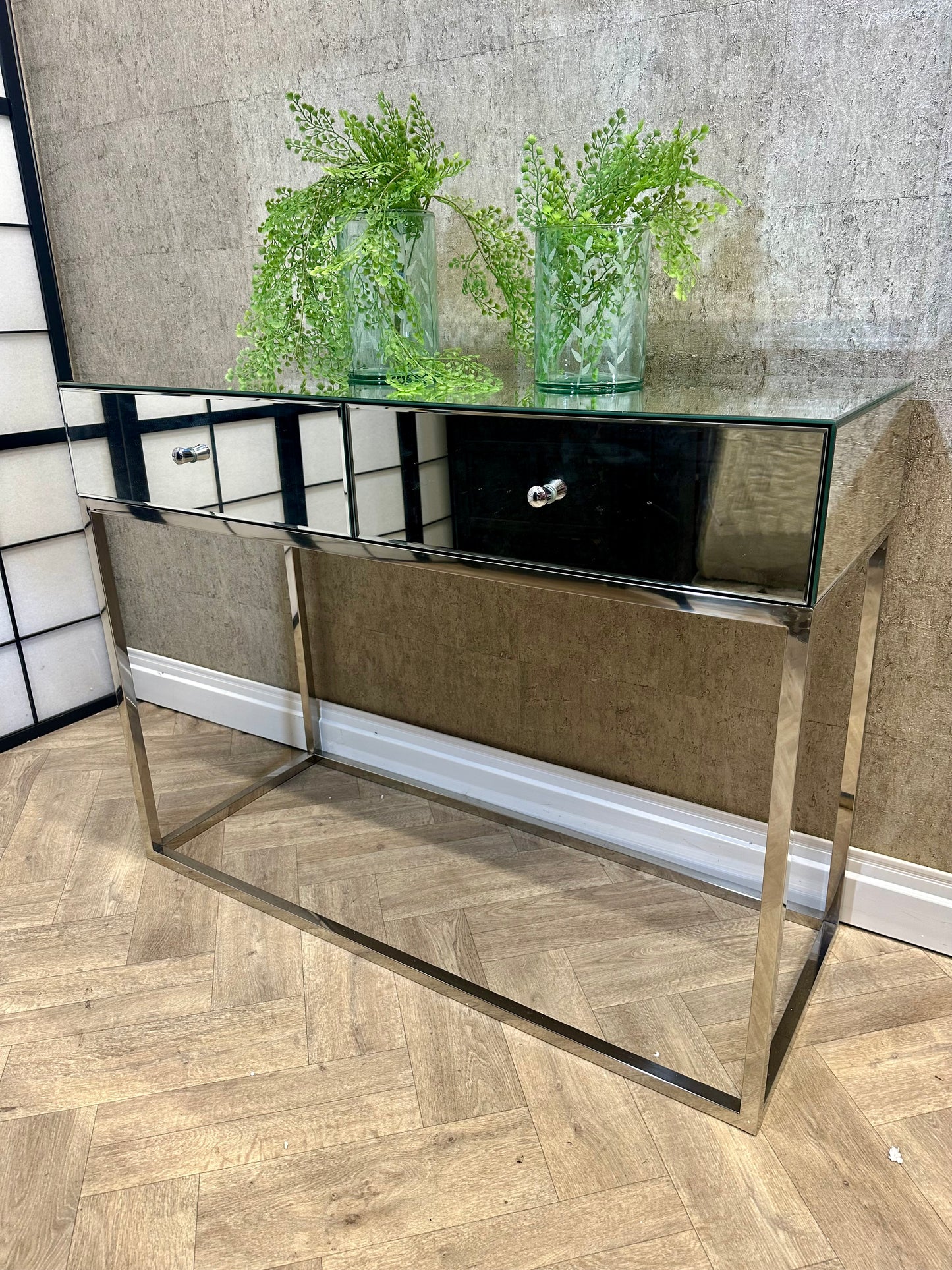 Claudia Mirrored Console Table by JD Williams