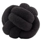 Furn Boucle Knot Fleece Cushion Black