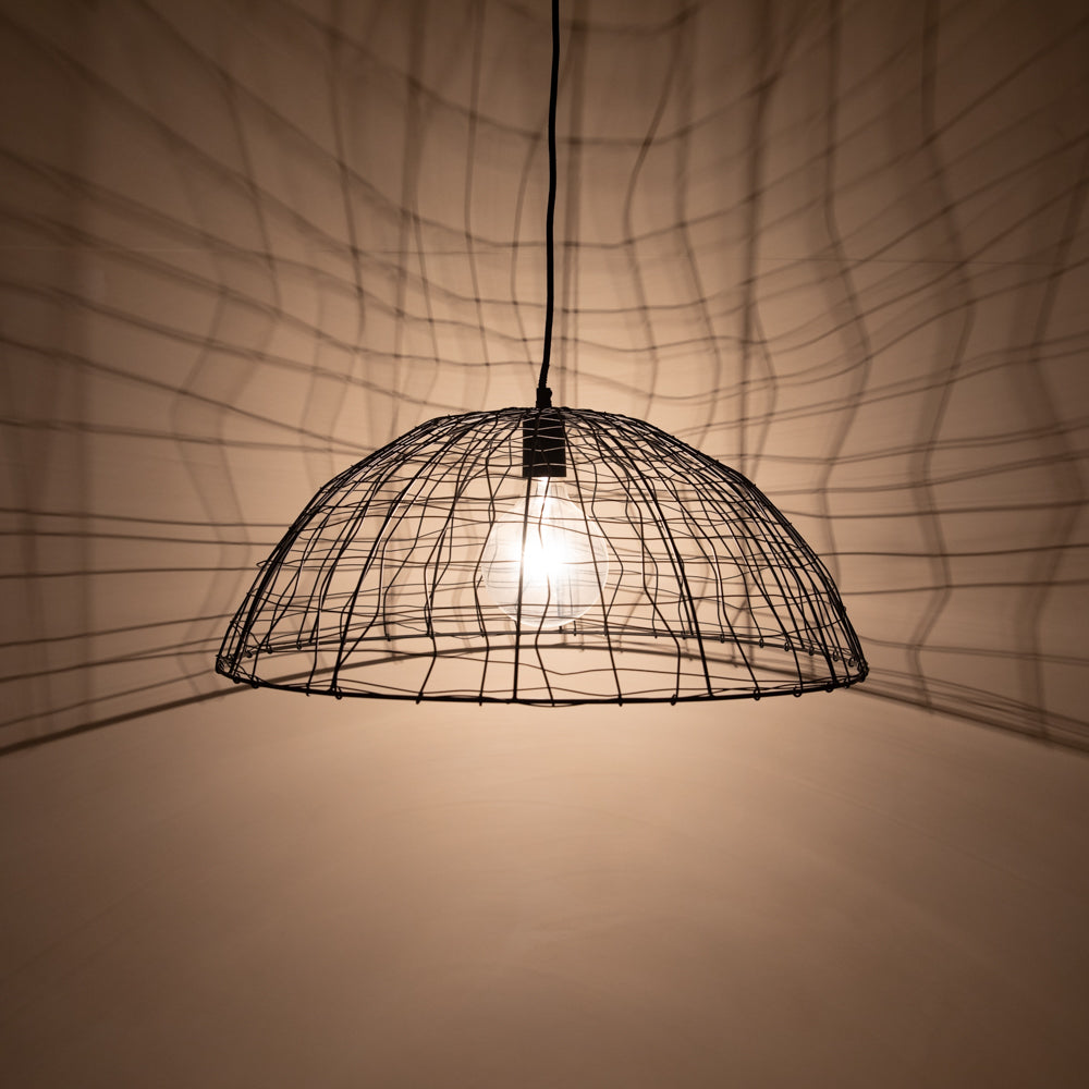 Motta Living Black Wire Frame Pendant Light