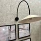 Alisa Overreach Wall Light, Black & Ivory Metal