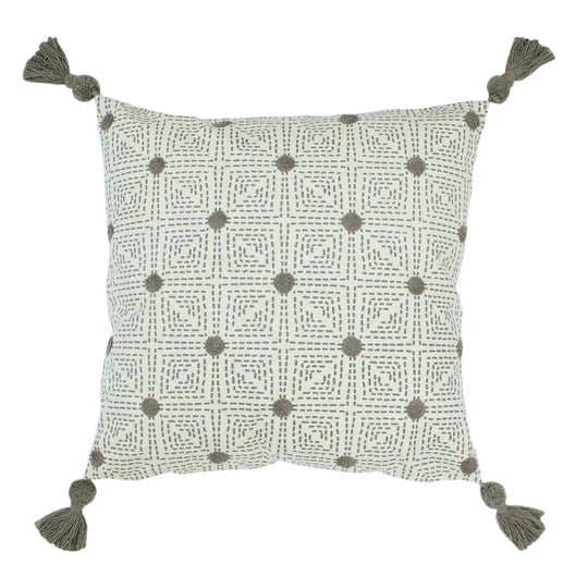 Furn Chia Tufted Cotton Cushion Grey