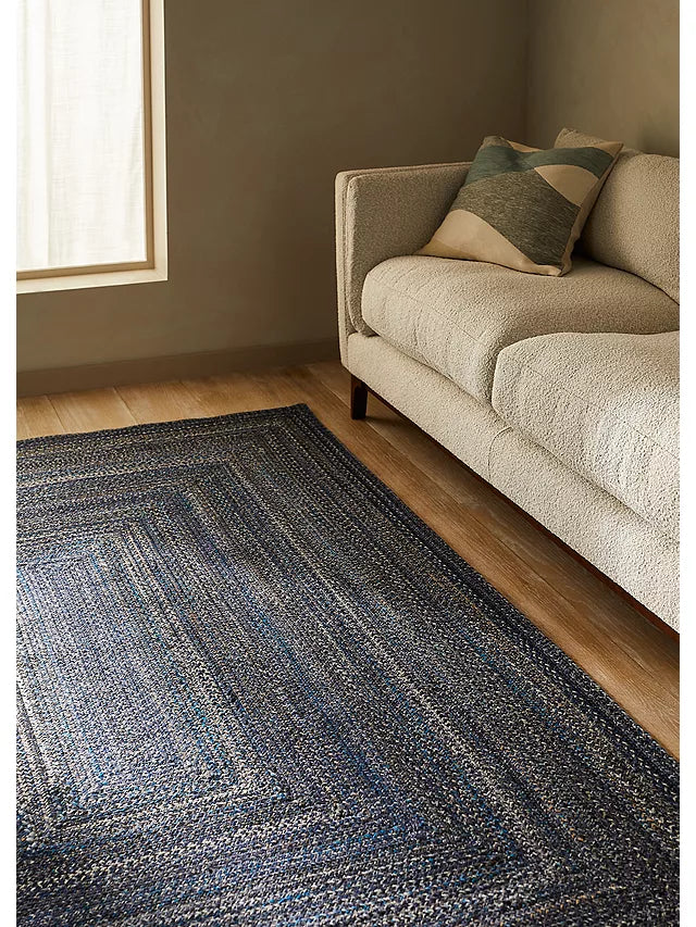 John Lewis Braided Indoor/Outdoor Rug, L240 x W170 cm, Navy