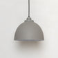 Motta Living Concrete and White Dome Pendant Light