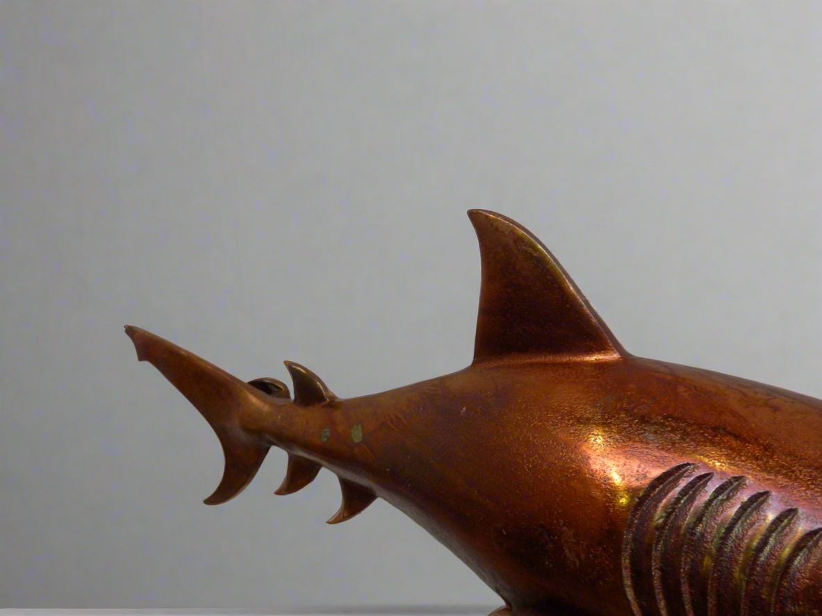 Pair of Wall Sharks- Raw Copper