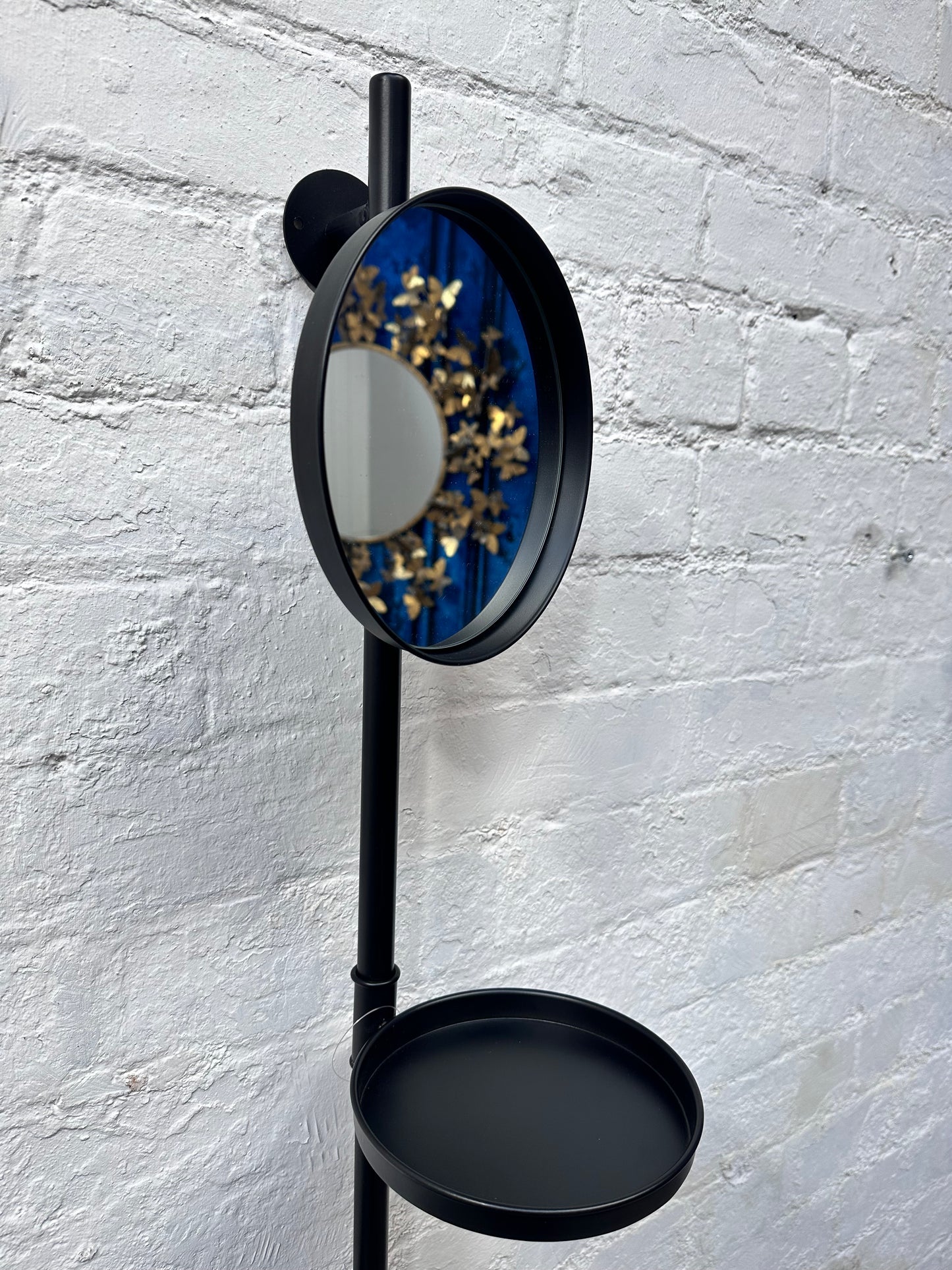 Wall Mounted Utility Mirror with two shelves