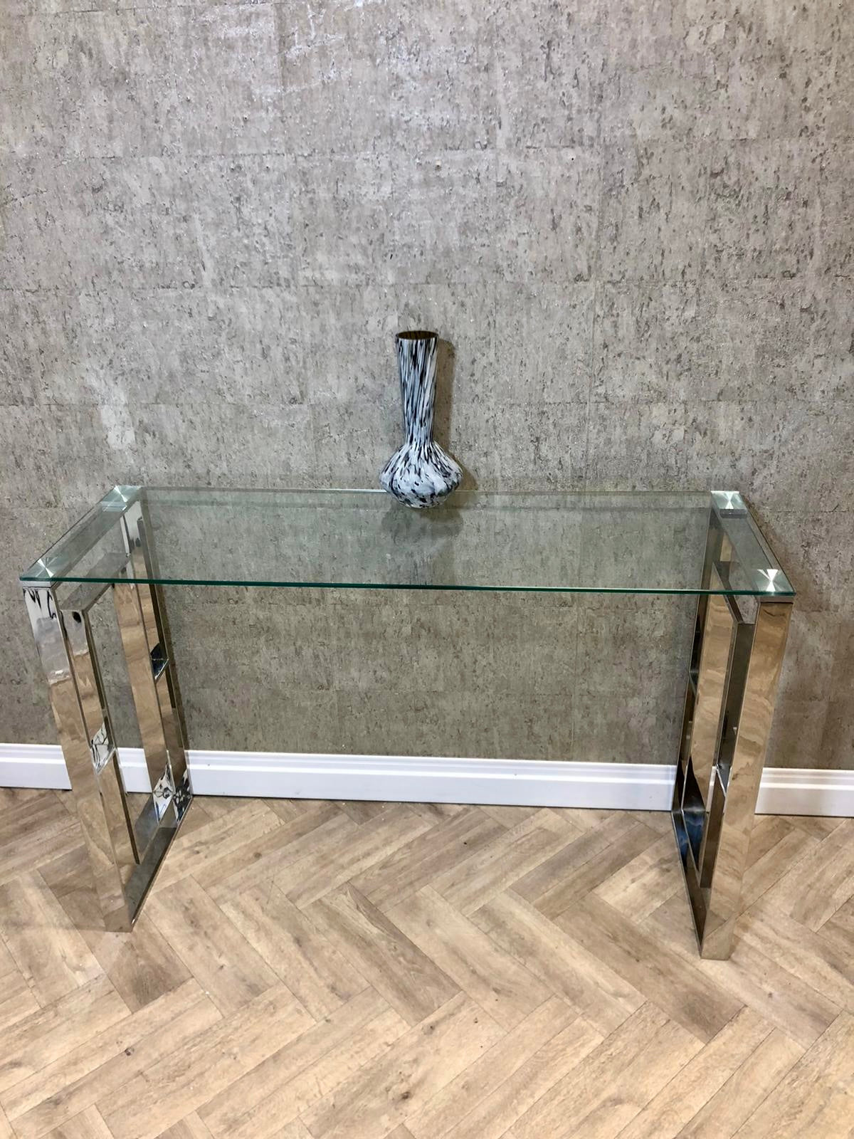 Native Home and Lifestyle Milano Silver Plated Console Table