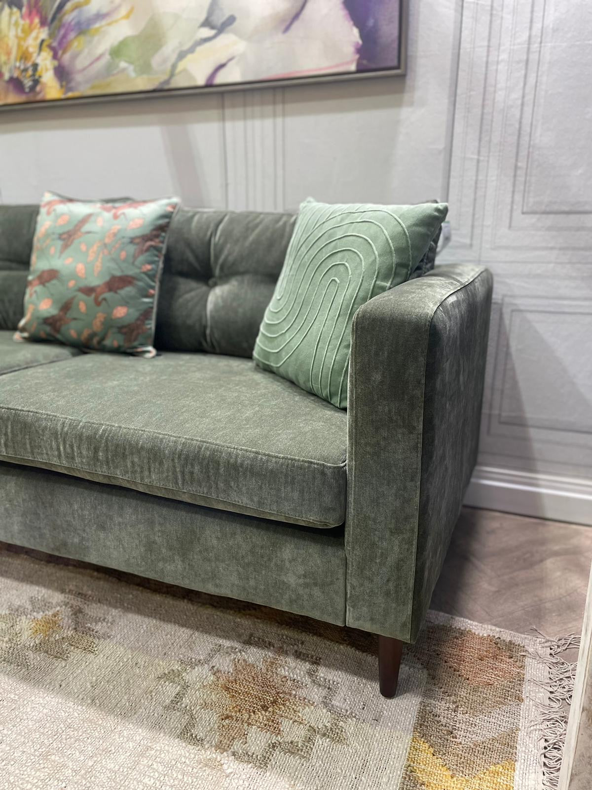 Hampstead 3 Seater Sofa in Forest Green By Perfected