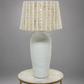 Handled White Table Lamp