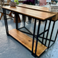 Two-Tier Open Shelf mango Wood Console Table