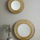 Set of Two Rattan Mirrors