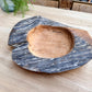 Large Teak Wood Bowl- Antique Black Wash