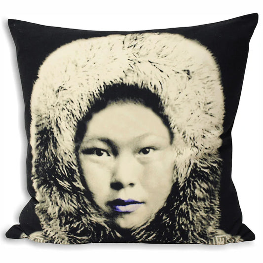 Paoletti Eskimo Photographic Print Cushion Black