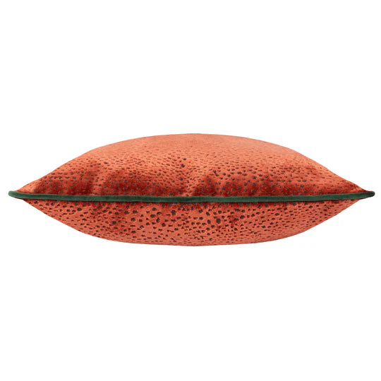 Estelle Spotted Cushion Paprika/Teal