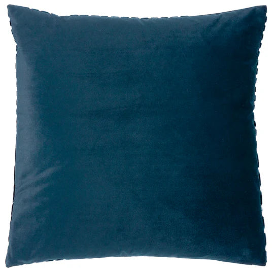 Paoletti Evoke Cut Velvet Cushion Navy