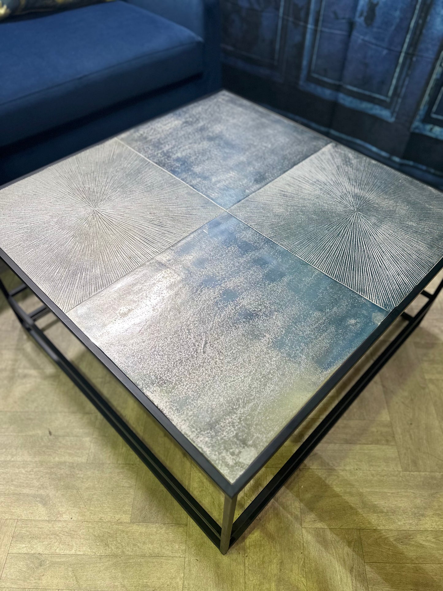 Turin Antique Silver Coffee Table By Perfected