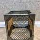 CONTEMPORARY STYLE SIDE TABLES IN WOOD AND IRON FINISH