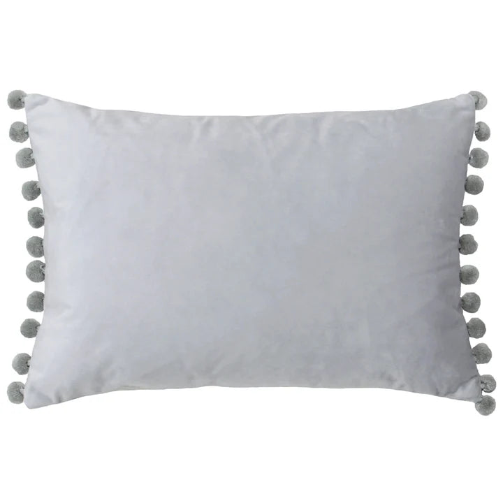 Fiesta Velvet Cushion Dove/Silver