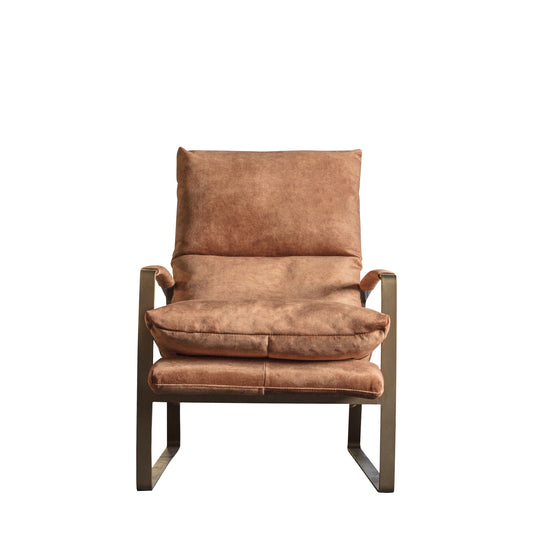 Brooks Lounger Ochre 650x960x920mm