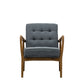 Clarence Armchair Dark Grey Linen 700x740x800mm