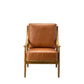 Harlem Armchair Brown Leather 630x815x900mm