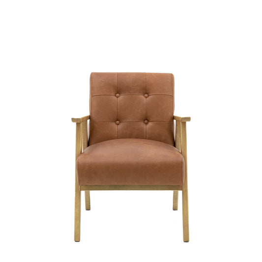 Apollo Armchair Antique Brown Leather