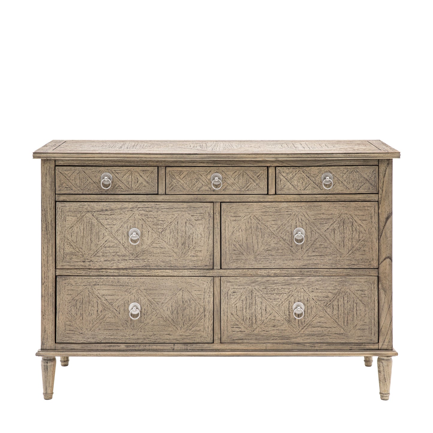 Galliano 7 Drawer Chest 1300x450x885mm