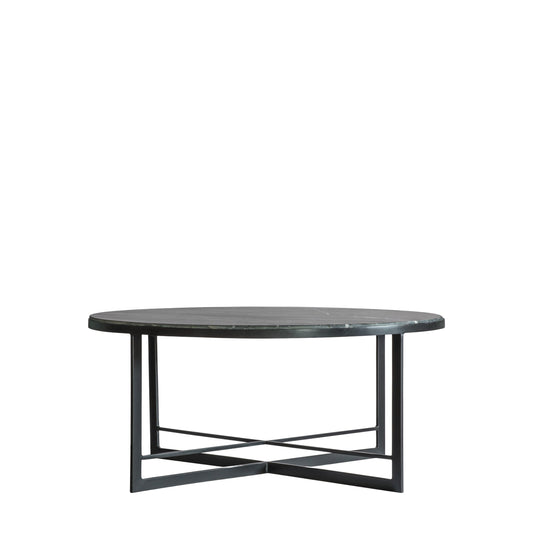 Neros Coffee Table Black 900x900x400mm