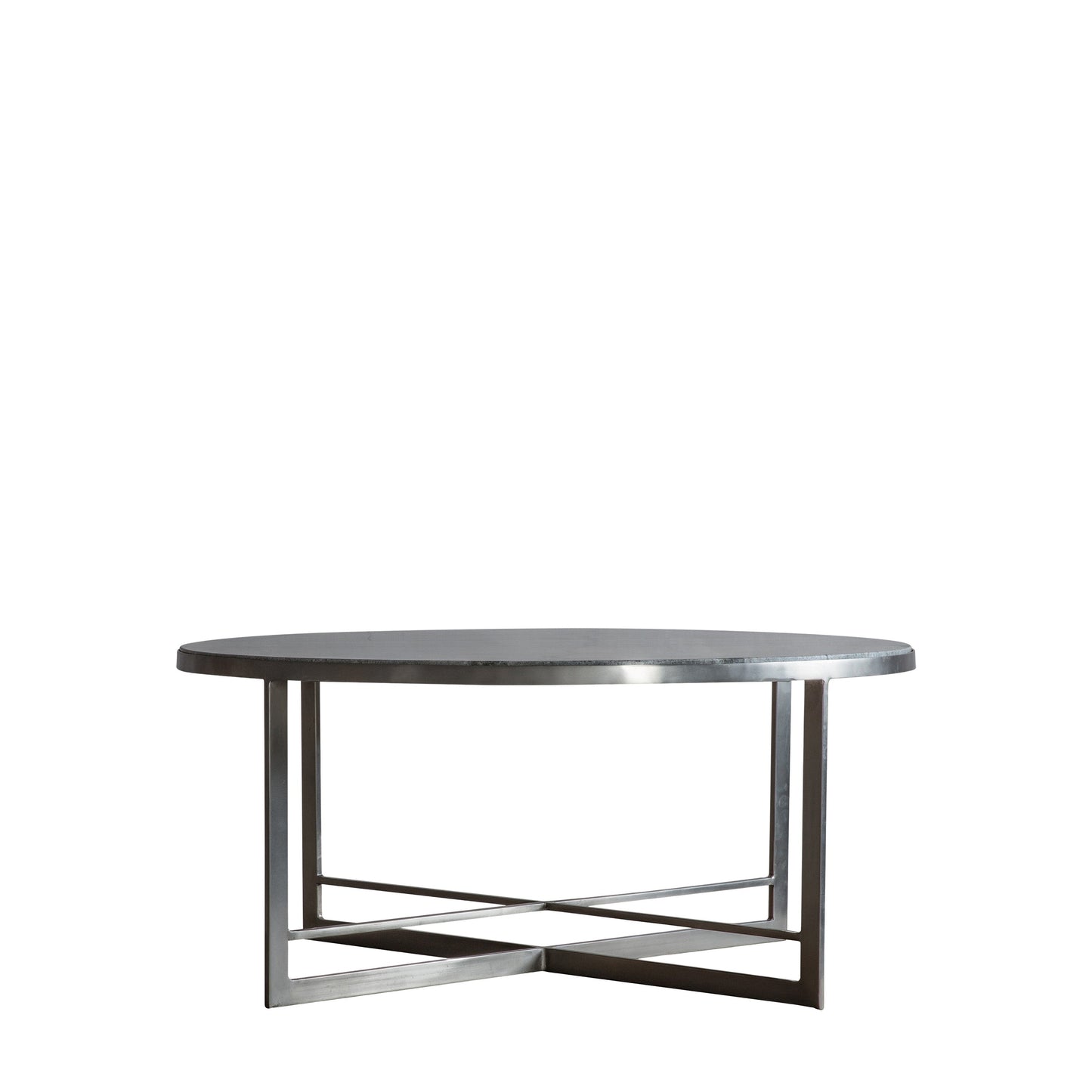 Nero Coffee Table Silver 900x900x400mm