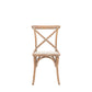 Cafe Chair Natural Linen Set of Two