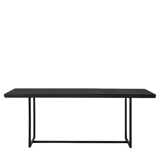 Butler Dining Table Black 900x2200x750mm