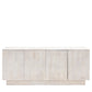 Collins 4 Door Sideboard Whitewash 1700x450x700mm