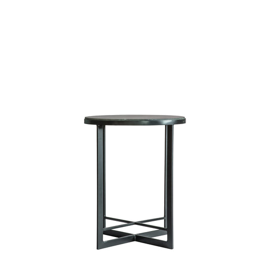 Nero Side Table Black 460x460x560mm