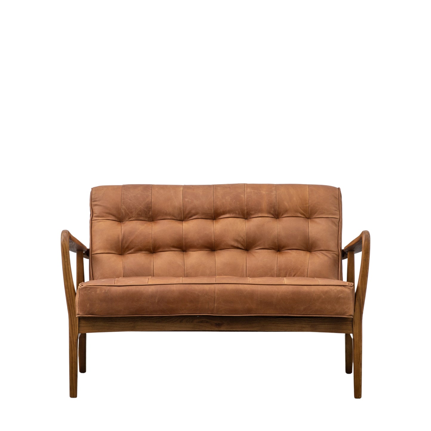 Clarence 2 Seater Sofa Vintage Brown Leather