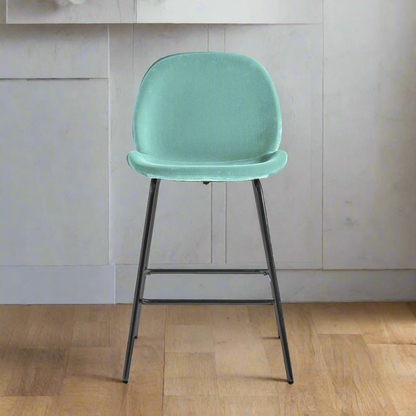 Set of Two Palermo Bar Stools Pair in Mint By Perfected