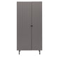 Auburn 2 Door Wardrobe Grey 520x850x1780mm