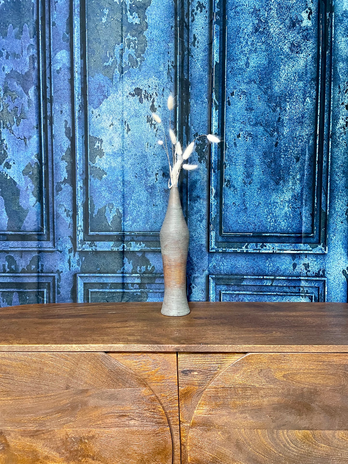 Small Rustic Bottle Neck Vase